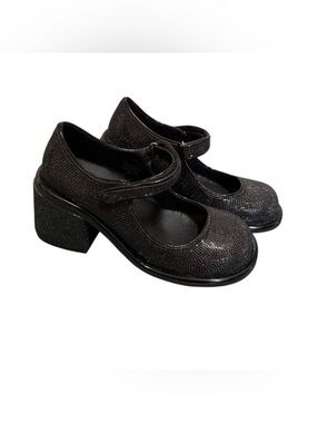 Dolls Kill Sugar Thrillz Desire Me Rhinestone Mary Janes Size 9 Chunky